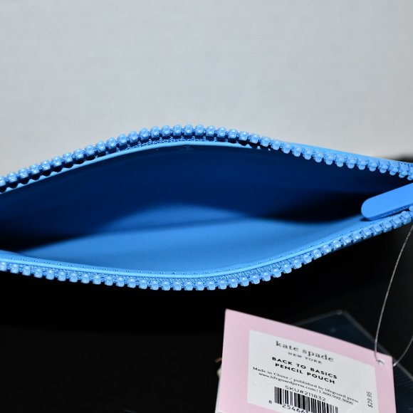 Kate Spade Back To Basics  Pencil Pouch in Blue - Picture 2 of 4
